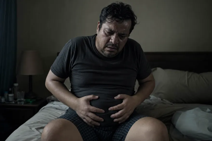 Antes: Hinchado, pesado, dominado por dentro