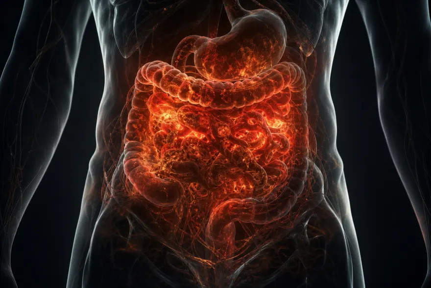 Inflamación e infestación silenciosa dentro del intestino